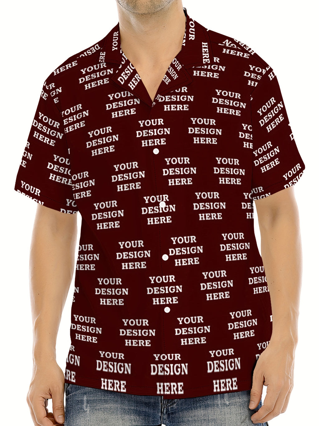 Vacation Ready] Men's Customizable Summer Shirt with Ocean Animal Print – Casual Short Sleeve, Polyester Blend, Button-Up with Chest Pocket, Shirts for Summer