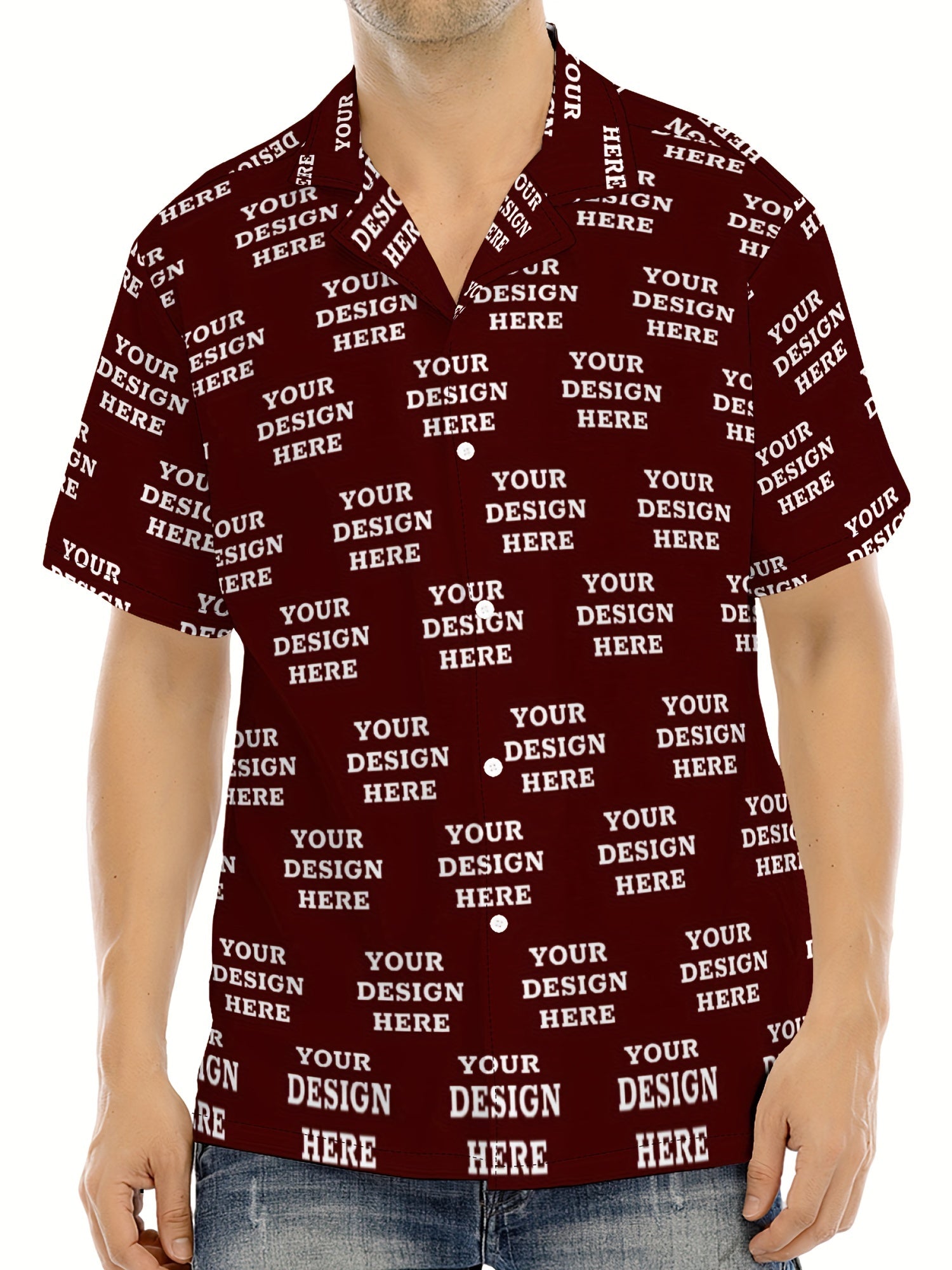 Vacation Ready] Men's Customizable Summer Shirt with Ocean Animal Print – Casual Short Sleeve, Polyester Blend, Button-Up with Chest Pocket, Shirts for Summer