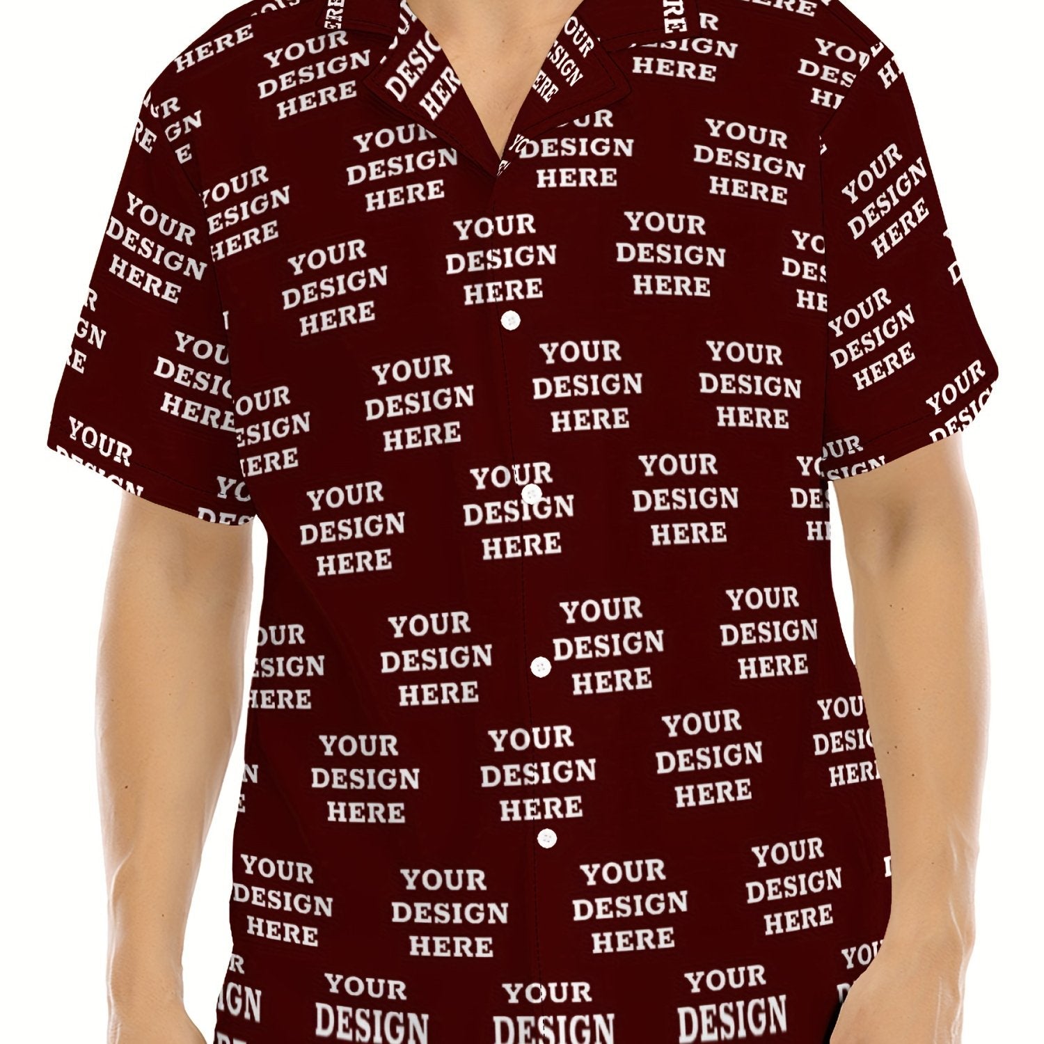 Vacation Ready] Men's Customizable Summer Shirt with Ocean Animal Print – Casual Short Sleeve, Polyester Blend, Button-Up with Chest Pocket, Shirts for Summer