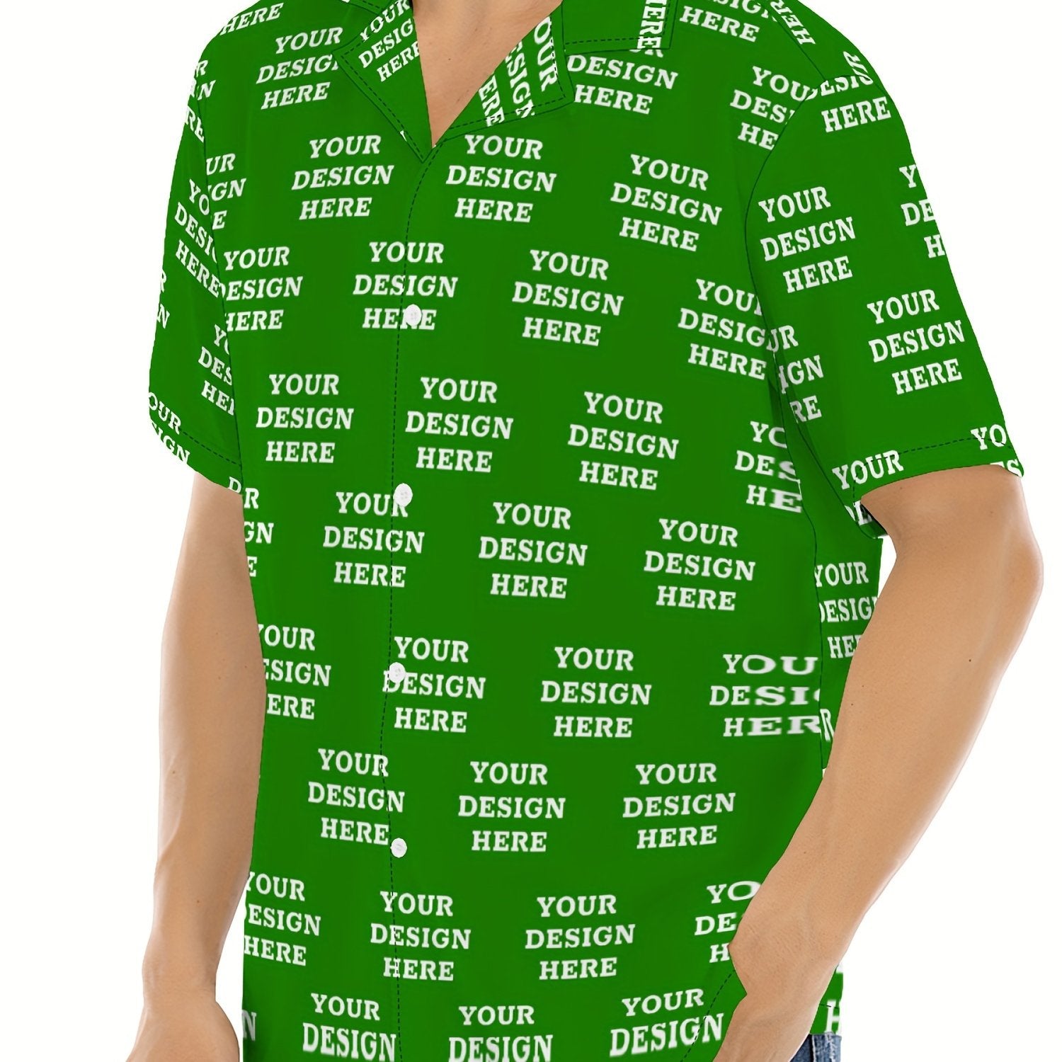 Vacation Ready] Men's Customizable Summer Shirt with Ocean Animal Print – Casual Short Sleeve, Polyester Blend, Button-Up with Chest Pocket, Shirts for Summer