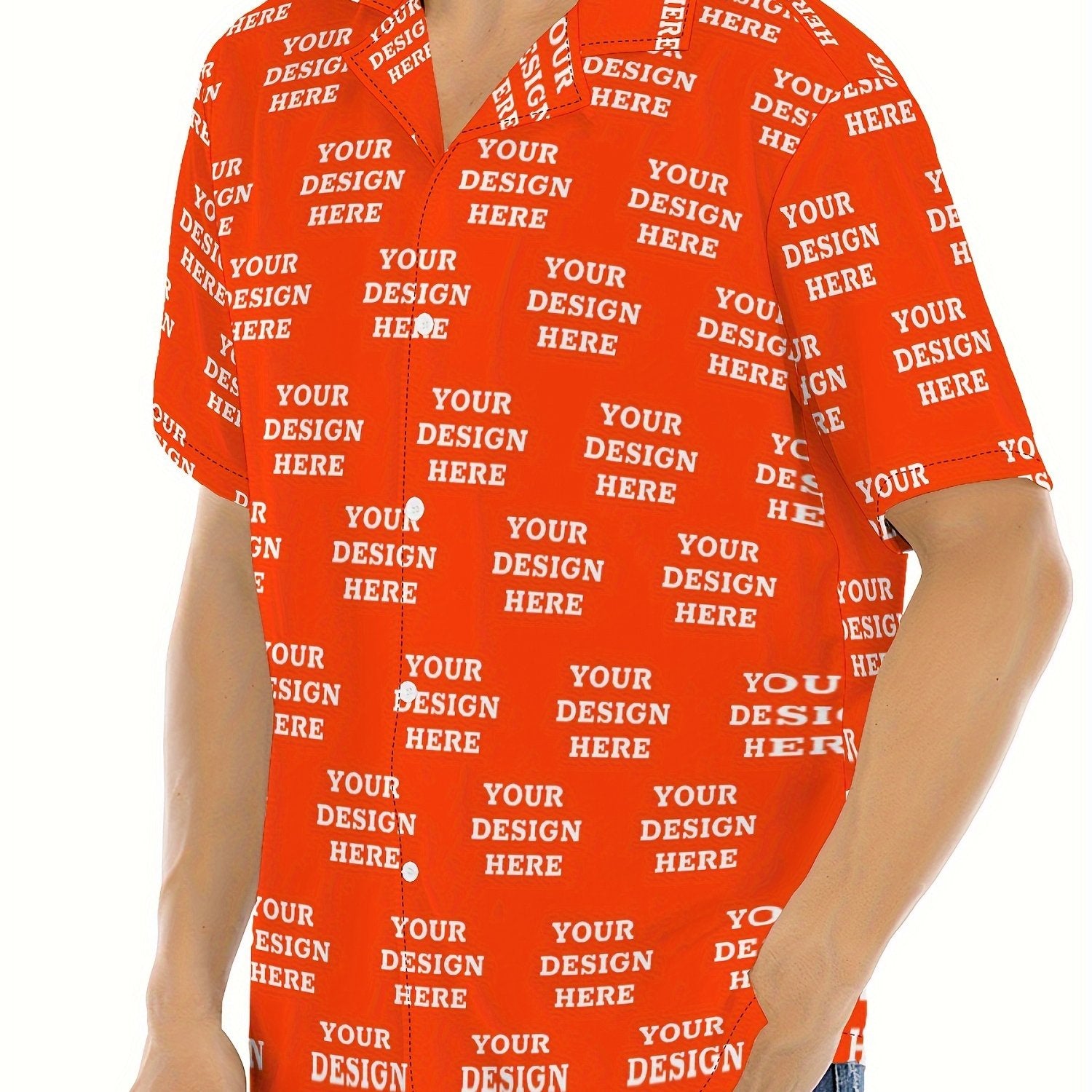 Vacation Ready] Men's Customizable Summer Shirt with Ocean Animal Print – Casual Short Sleeve, Polyester Blend, Button-Up with Chest Pocket, Shirts for Summer