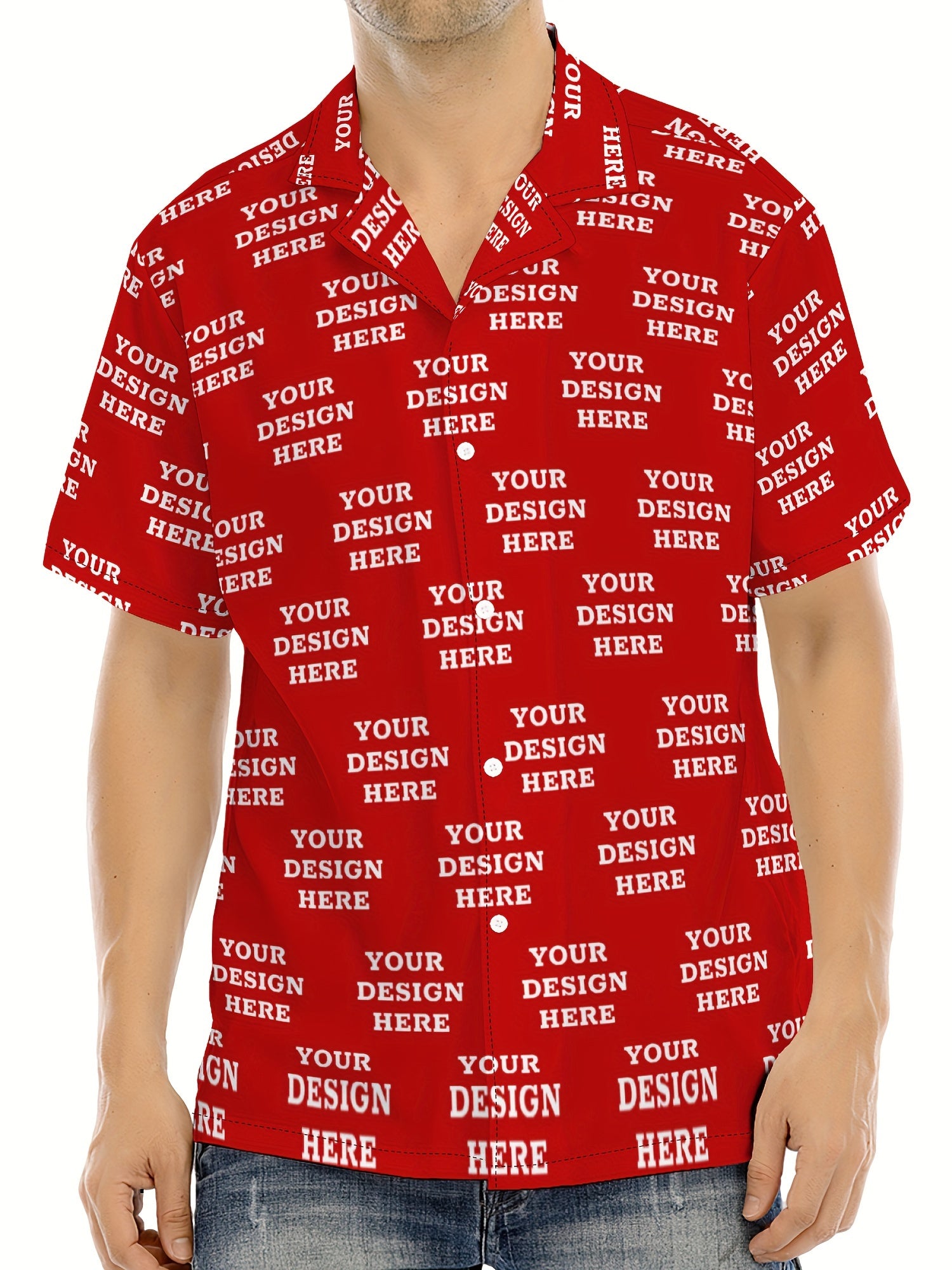 Vacation Ready] Men's Customizable Summer Shirt with Ocean Animal Print – Casual Short Sleeve, Polyester Blend, Button-Up with Chest Pocket, Shirts for Summer