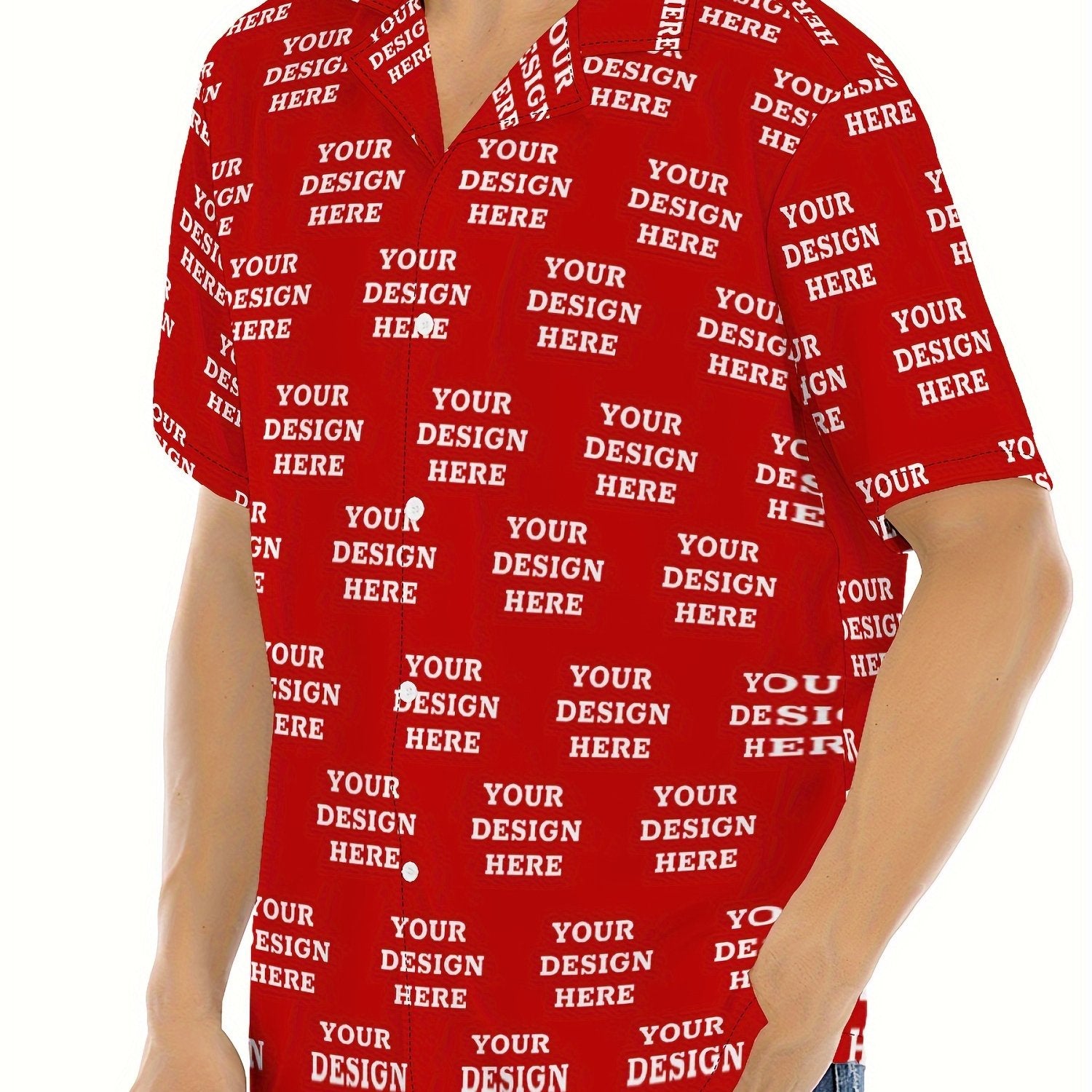 Vacation Ready] Men's Customizable Summer Shirt with Ocean Animal Print – Casual Short Sleeve, Polyester Blend, Button-Up with Chest Pocket, Shirts for Summer